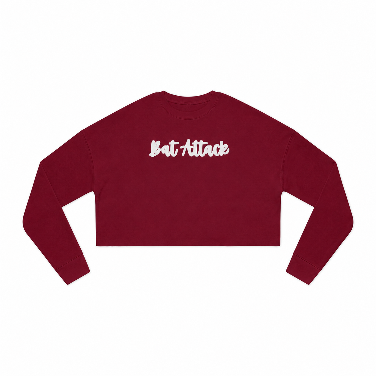 Bat Attack Puff Women's Cropped Shirt