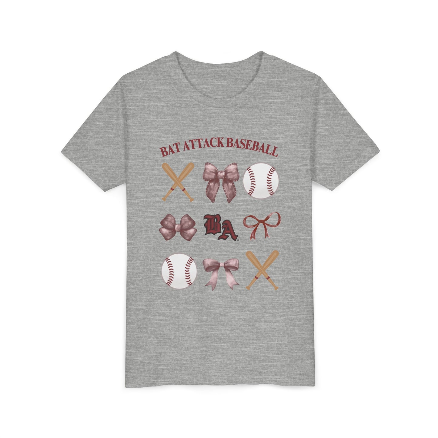 Bat Attack Baseball & Bows Short Sleeve Shirt