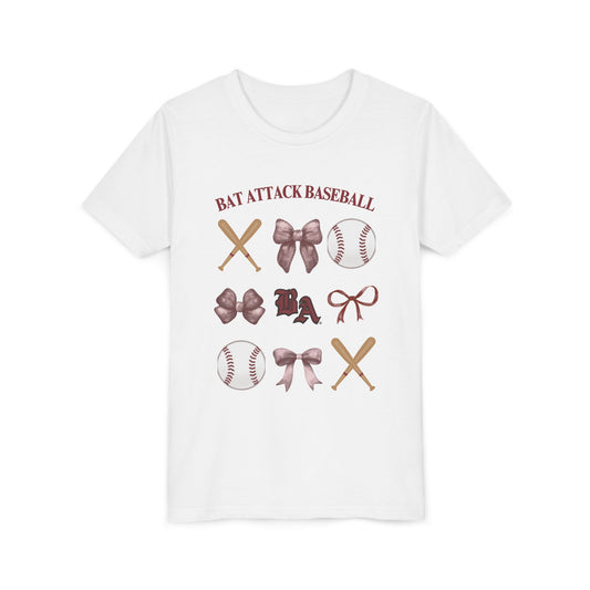 Bat Attack Baseball & Bows Short Sleeve Shirt