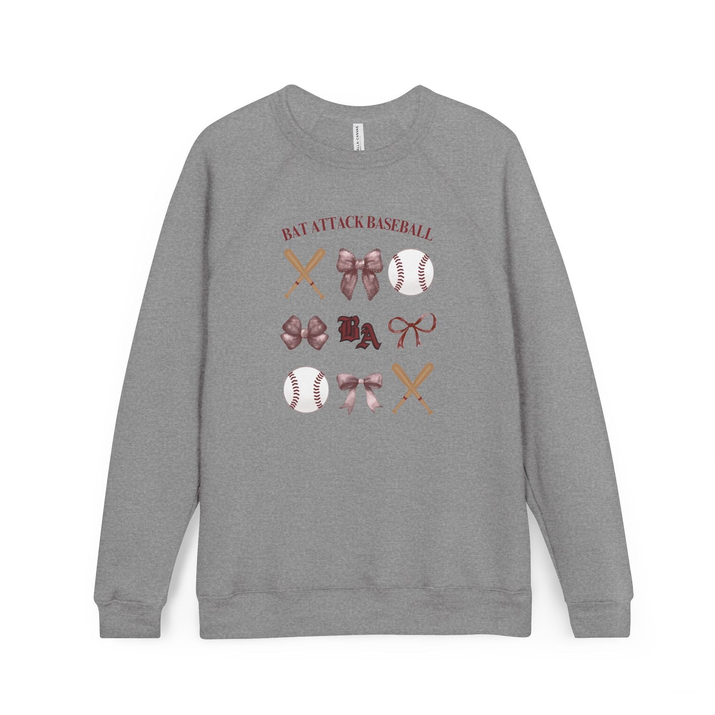 Bat Attack Baseball & Bows Sweatshirt