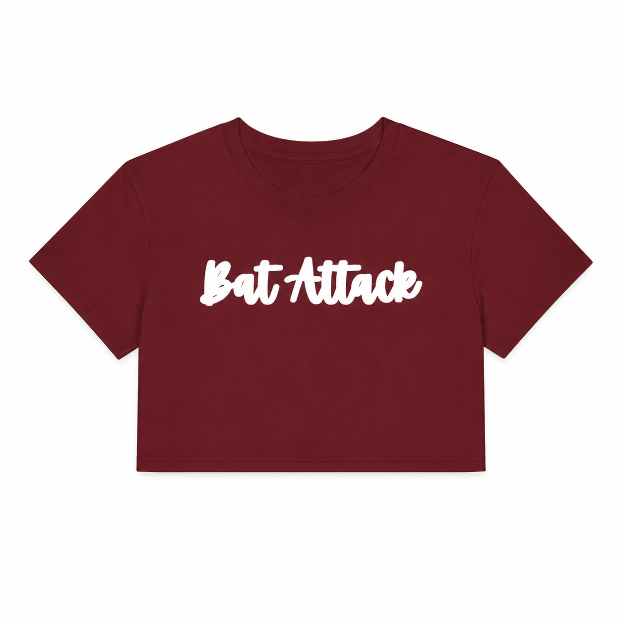 Bat Attack Puff Women's Cropped Shirt