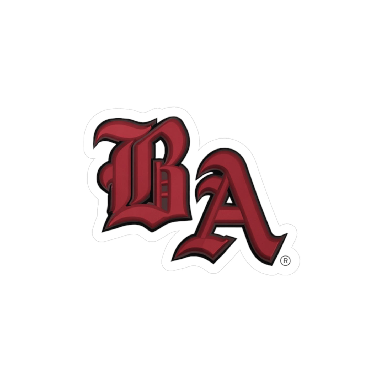 Bat Attack Logo Sticker