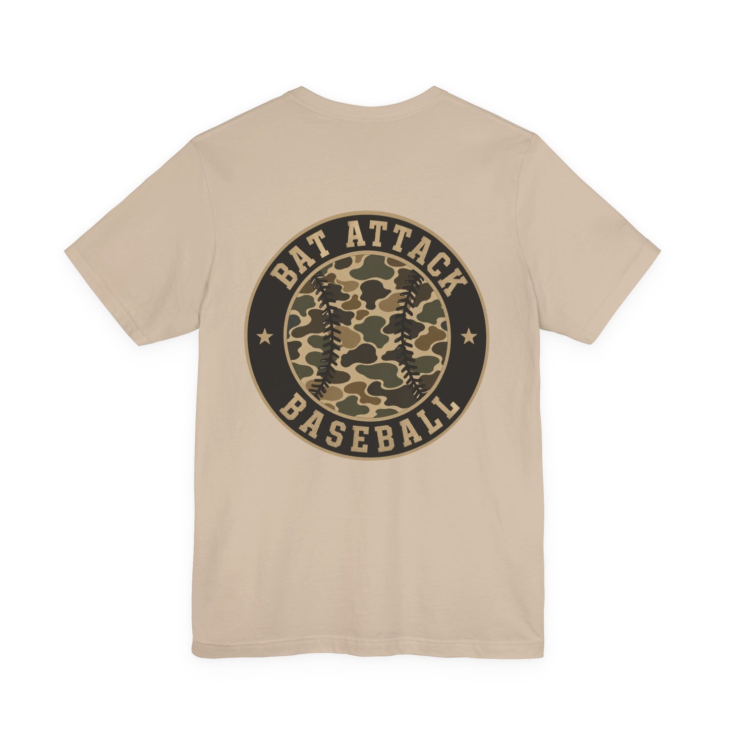 Bat Attack Baseball Duck Camo Graphic Tee