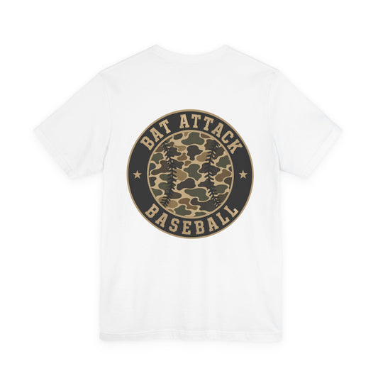 Bat Attack Baseball Duck Camo Graphic Tee