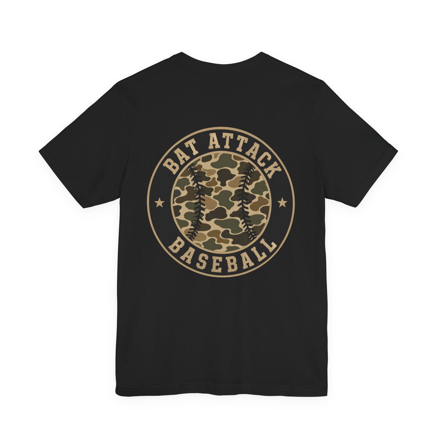 Bat Attack Baseball Duck Camo Graphic Tee