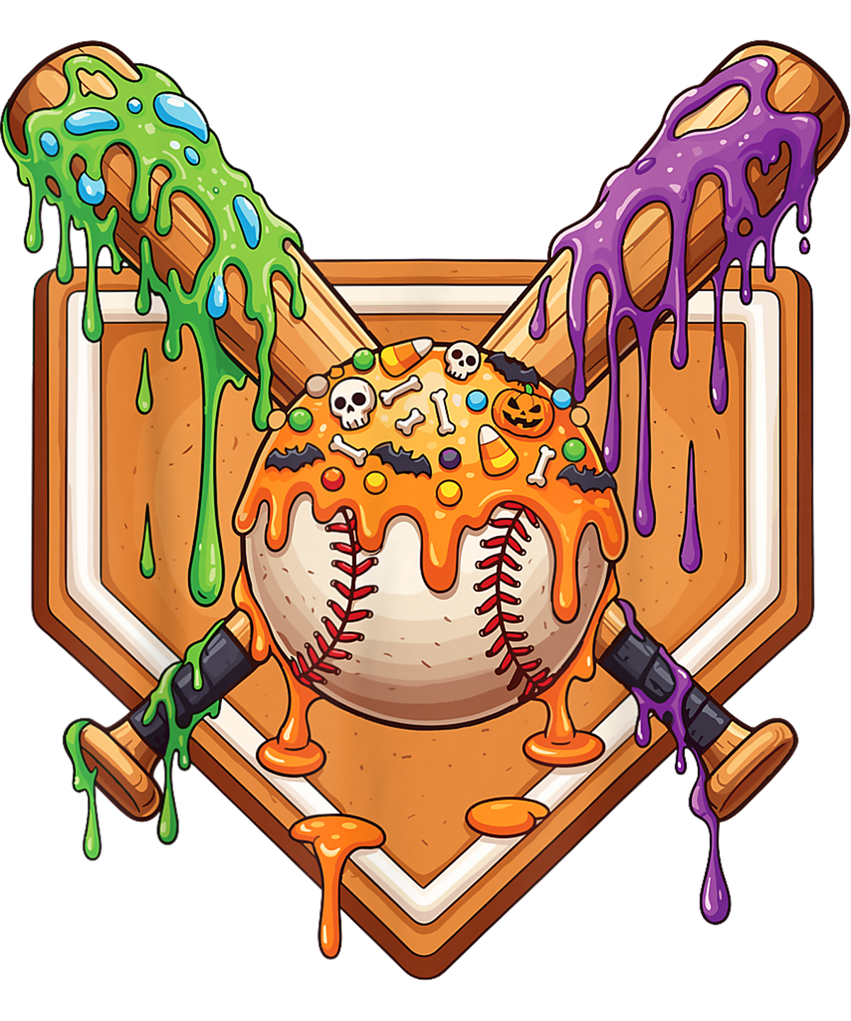 Baseball Halloween Graphic Shirts