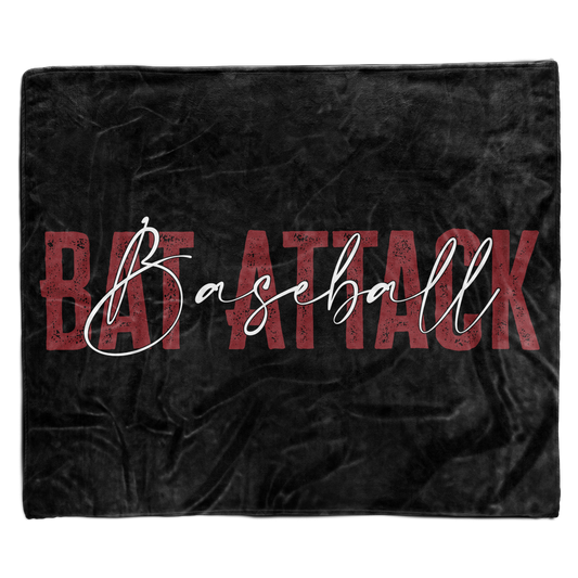 Bat Attack Baseball Blanket