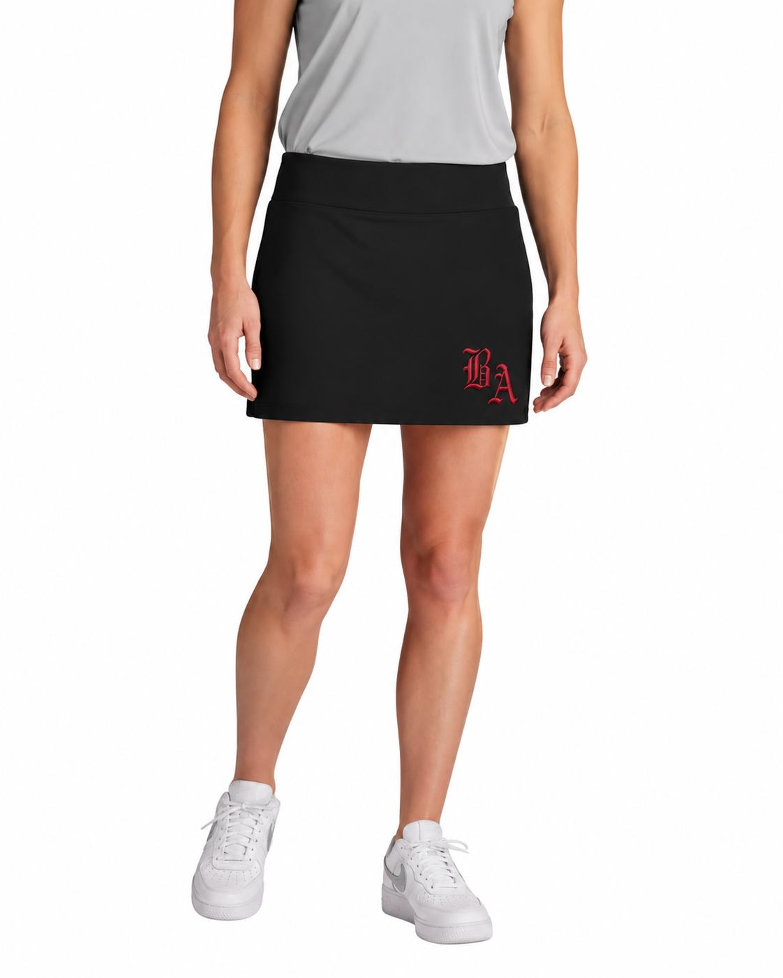 Bat Attack Embroidered Logo Women's Skort
