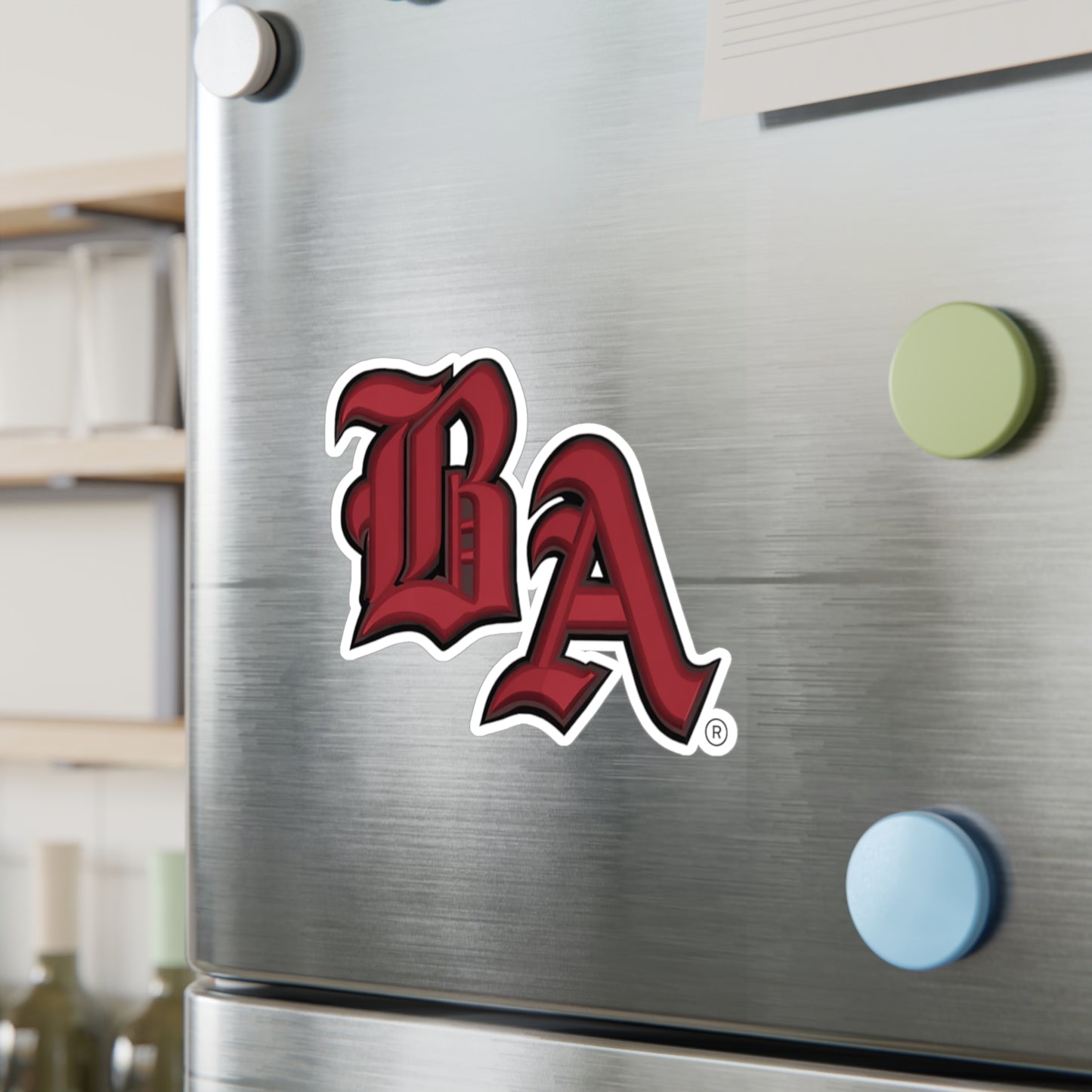 Bat Attack Logo Sticker