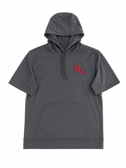Sport-Tek Sport-Wick Fleece Short Sleeve Hooded Pullover